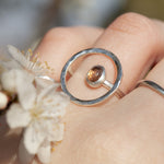 Load image into Gallery viewer, OOAK Lua ring #17 • Tourmaline ~ Size 53 ~ can be adjusted (ready-to-ship)