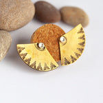 Load image into Gallery viewer, OOAK Aela ear jackets #20 • brass (ready-to-ship)