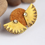 Load image into Gallery viewer, OOAK Aela ear jackets #20 • brass (ready-to-ship)