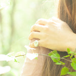 Afbeelding in Gallery-weergave laden, OOAK • Silver Pebble ring set #1, blue onyx, size 53 (ready to ship)