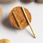 Load image into Gallery viewer, OOAK simple brass earrings #4 (ready-to-ship)