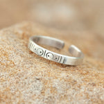 Load image into Gallery viewer, OOAK Ethnic ring in silver #1 • adjustable size starting at 55 (ready-to-ship)
