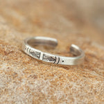 Load image into Gallery viewer, OOAK Ethnic ring in silver #2 • adjustable size starting at 54 (ready-to-ship)
