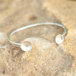 Load image into Gallery viewer, OOAK Edge elegance bracelet in silver #4 •  5,5cm (ready-to-ship)

