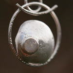 Load image into Gallery viewer, OOAK • Silver Pebble pendant with White labradorite #4 (ready to ship)
