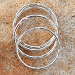 Afbeelding in Gallery-weergave laden, OOAK • Silver Pebble ring set #3, prehnite, size 55 (ready to ship)