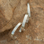 Load image into Gallery viewer, OOAK Simple flat bracelet in silver #1 • size 5,5cm (ready-to-ship)
