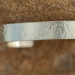 Load image into Gallery viewer, OOAK Simple flat bracelet in silver #3 • size 5,5cm (ready-to-ship)
