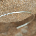 Load image into Gallery viewer, OOAK Simple thin bracelet in silver #1 • size 5,5cm (ready-to-ship)
