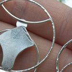 Load image into Gallery viewer, OOAK Echo earrings #42 ~ silver (ready-to-ship)