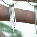 Load image into Gallery viewer, OOAK Echo earrings #42 ~ silver (ready-to-ship)