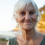 Load image into Gallery viewer, OOAK Aina earrings #6 • White labradorite & Tanzanite (ready to ship)