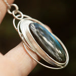 Load image into Gallery viewer, OOAK stone pendant #28 • green azurite (ready to ship)