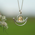 Load image into Gallery viewer, OOAK Silver & solid 18K gold pendant #3 (ready to ship)
