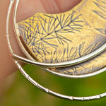 Load image into Gallery viewer, OOAK • Vegetal Moon pendant #24 • silver & brass (ready-to-ship)
