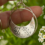 Load image into Gallery viewer, OOAK • Vegetal Moon pendant #19 • silver (ready-to-ship)