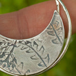 Load image into Gallery viewer, OOAK • Vegetal Moon pendant #19 • silver (ready-to-ship)