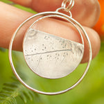 Load image into Gallery viewer, OOAK • Vegetal Moon pendant #21 • silver (ready-to-ship)