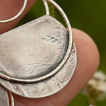 Load image into Gallery viewer, OOAK • Vegetal Moon earrings #25 • sterling silver (ready-to-ship)