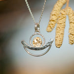 Load image into Gallery viewer, OOAK Silver & solid 18K gold pendant #3 (ready to ship)