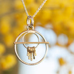 Load image into Gallery viewer, OOAK Silver & solid 18K gold pendant #5 (ready to ship)