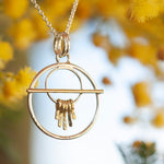 Load image into Gallery viewer, OOAK Silver & solid 18K gold pendant #5 (ready to ship)