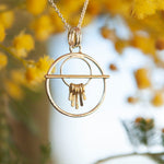 Load image into Gallery viewer, OOAK Silver & solid 18K gold pendant #5 (ready to ship)