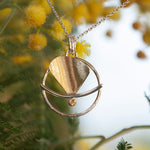 Load image into Gallery viewer, OOAK Silver & solid 18K gold pendant #6 (ready to ship)