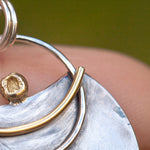 Load image into Gallery viewer, OOAK Silver & solid 18K gold pendant #7 ~ fern imprint (ready to ship)