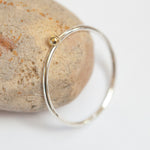 Load image into Gallery viewer, OOAK Simple ring in silver & 18k gold #1 • size 51,5 (ready-to-ship)