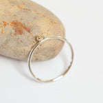 Load image into Gallery viewer, OOAK Simple ring in silver & 18k gold #3 • size 52,5 (ready-to-ship)
