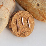 Afbeelding in Gallery-weergave laden, OOAK ear climbers trio #8 • copper (ready-to-ship)