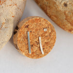 Charger l'image dans la galerie, Ginko - Ear Jackets en forme d'éventail en argent avec motifs ethniques • "3 en 1" • 4 boucles d'oreilles différentes au choix •