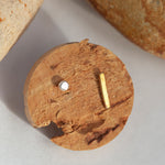 Cargar imagen en el visor de la galería, OOAK ear climbers pair #17 • in brass & silver (ready-to-ship)