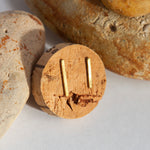 Cargar imagen en el visor de la galería, OOAK ear climbers pair #32 • brass (ready-to-ship)