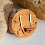 Cargar imagen en el visor de la galería, OOAK ear climbers pair #32 • brass (ready-to-ship)