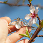 Load image into Gallery viewer, OOAK bracelet with captured plant #2 • quartz & labradorite (ready to ship)