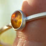 Charger l'image dans la galerie, OOAK bracelet with captured plant #4 • citrine (ready to ship)