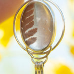 Load image into Gallery viewer, OOAK pendant with captured plant #17 • clear quartz (ready to ship)