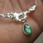 Load image into Gallery viewer, OOAK Lava necklace #1 • Kyanite (ready to ship)