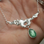 Load image into Gallery viewer, OOAK Lava necklace #1 • Kyanite (ready to ship)