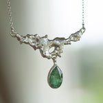 Load image into Gallery viewer, OOAK Lava necklace #1 • Kyanite (ready to ship)