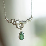 Load image into Gallery viewer, OOAK Lava necklace #1 • Kyanite (ready to ship)