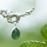 Load image into Gallery viewer, OOAK Lava necklace #1 • Kyanite (ready to ship)