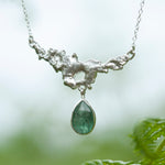 Load image into Gallery viewer, OOAK Lava necklace #1 • Kyanite (ready to ship)