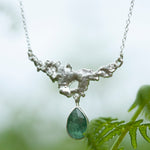 Load image into Gallery viewer, OOAK Lava necklace #1 • Kyanite (ready to ship)