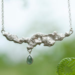 Load image into Gallery viewer, OOAK Lava necklace #2 • Kyanite (ready to ship)