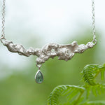 Load image into Gallery viewer, OOAK Lava necklace #2 • Kyanite (ready to ship)