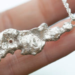 Load image into Gallery viewer, OOAK Lava necklace #2 • Kyanite (ready to ship)