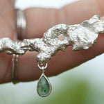 Load image into Gallery viewer, OOAK Lava necklace #2 • Kyanite (ready to ship)